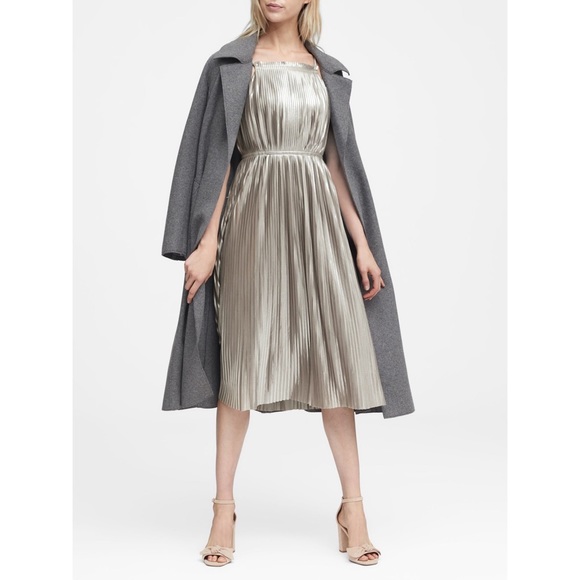 banana republic metallic dress